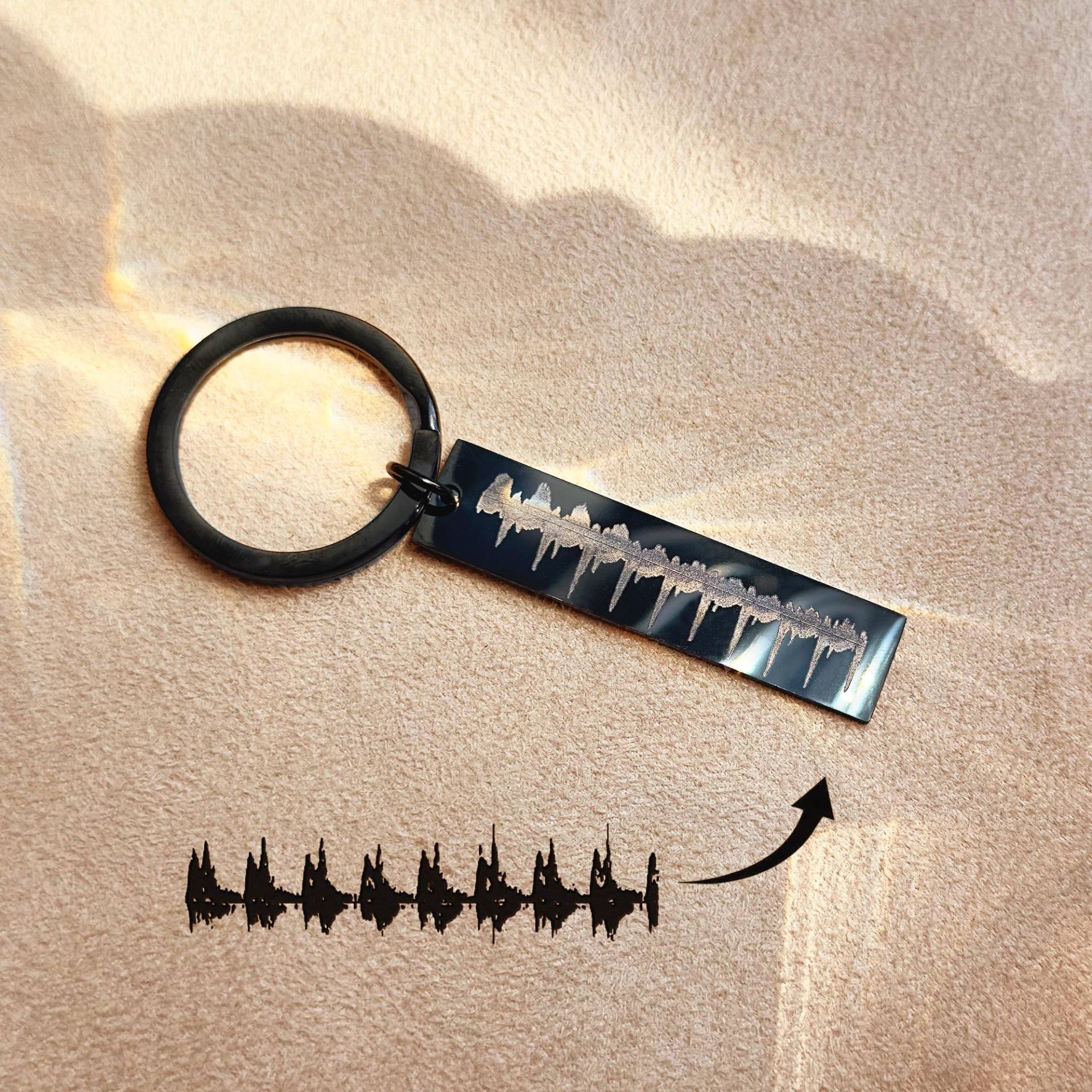 Herzschlag Schlüsselanhänger Echter Des Babys Graviert, Sonogramm Ultraschall Andenken, Push Geschenk Schwangerschaft Für Neue Dad Mom Fehlgeburt von DaniqueTrends