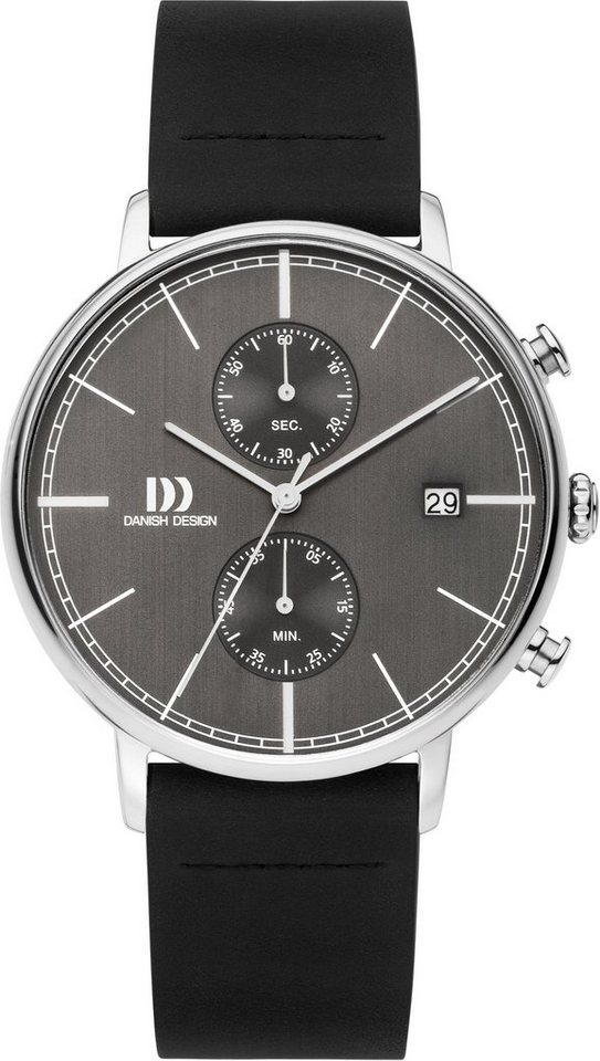 Danish Design Chronograph Chronograph Edelstahl ⌀42mm Lederband KOLTUR CHRONO II von Danish Design