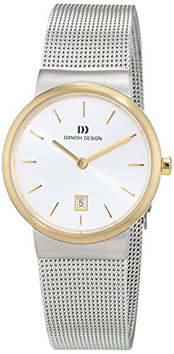 Danish Design Damen Analog Quarz Uhr mit Edelstahl Armband 3324579 von Beauty Water