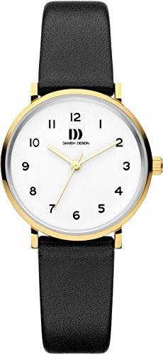 Danish Design Damen Analog Quarz Uhr mit Leder Armband IV11Q1216 von Beauty Water