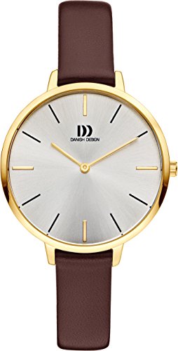 Danish Design Damen Analog Quarz Uhr mit Leder Armband IV15Q1180 von Danish Design