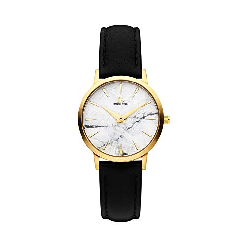 Danish Design Damen Analog Quarz Uhr mit Leder Armband IV51Q1217 von Danish Design