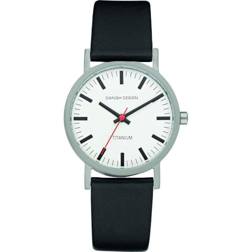 Danish Design Damen Analog Quarz Uhr mit Leder Armband 3326028 von Danish Design
