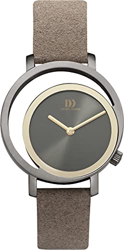 Danish Design Damen Analog Uhr mit Leather Armband 3320308 von Danish Design