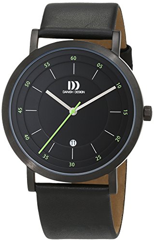 Danish Design Herren Analog Quarz Uhr mit Leder Armband 3314528 von Danish Design