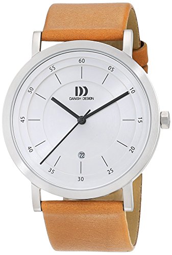 Danish Design Herren Analog Quarz Uhr mit Leder Armband 3314529 von Danish Design