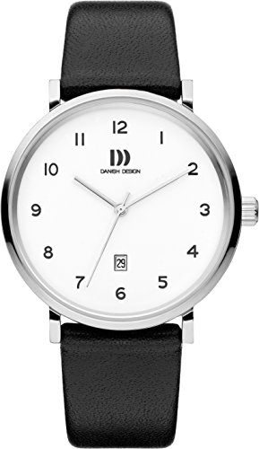 Danish Design Herren Analog Quarz Uhr mit Leder Armband IQ12Q1216 von Danish Design