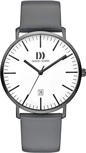 Danish Design Herren Analog Quarz Uhr mit Leder Armband IQ12Q1237 von Danish Design