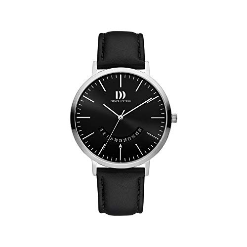 Danish Design Herren Analog Quarz Uhr mit Leder Armband IQ13Q1239 von Danish Design