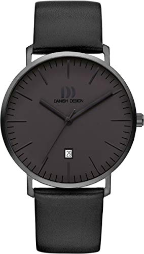 Danish Design Herren Analog Quarz Uhr mit Leder Armband IQ16Q1237 von Danish Design