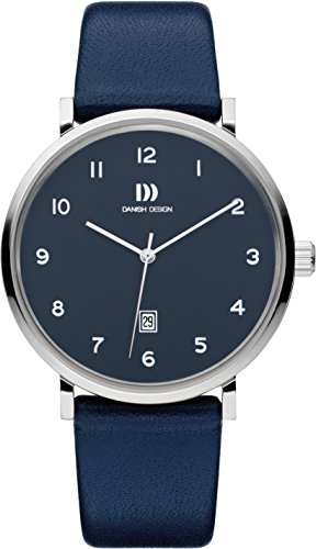 Danish Design Herren Analog Quarz Uhr mit Leder Armband IQ22Q1216 von Danish Design