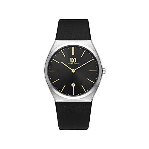 DANISH DESIGN Herren Analog Quarz Uhr mit Leder Armband IQ33Q1236 von DANISH DESIGN