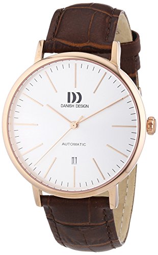 Danish Design Herren-Armbanduhr XL Analog Automatik Leder 3310088 von Danish Design