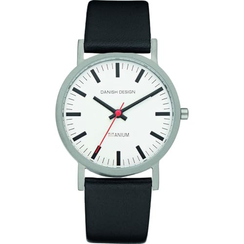 Danish Design Herren-Armbanduhr XL Analog Leder 3316028 von Danish Design