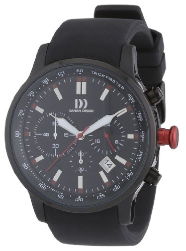 Danish Design Herren-Armbanduhr XL Analog Quarz Kautschuk 3314412 von Danish Design