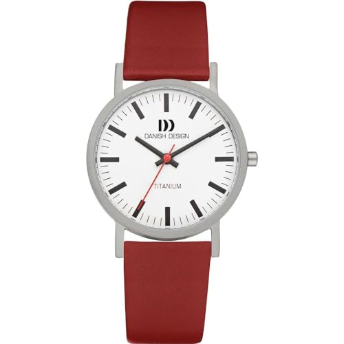 Danish Design Herren Analog Quarz Uhr mit Leder Armband 3316322 von Danish Design