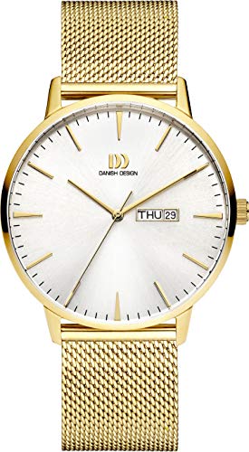 Danish Design Herren-Uhren Analog Quarz One Size Gold 32020133 von Danish Design