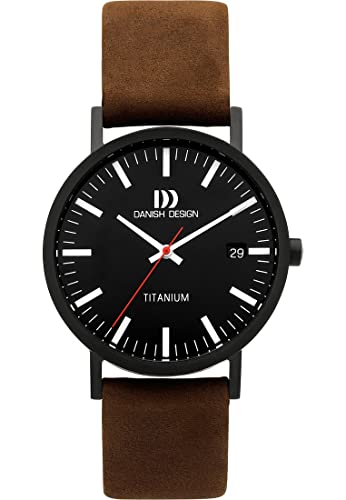 Danish Design Herren-Uhren Analog Quarz One Size Schwarz 32020125 von Danish Design