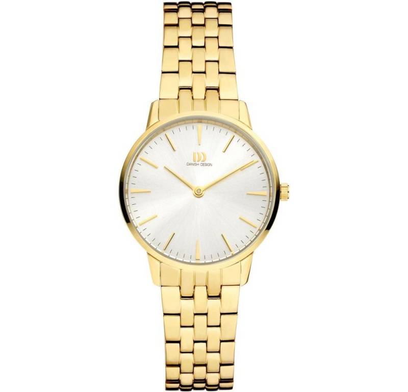 Danish Design Quarzuhr DANISH DESIGN Damen Armbanduhr AKILIA IV91Q1251 goldfarbend D. 32 mm von Danish Design