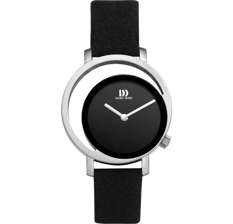 Danish Design Quarzuhr DANISH DESIGN Damen Armbanduhr PICO IV13Q1271 schwarz D.32mm Veganband von Danish Design