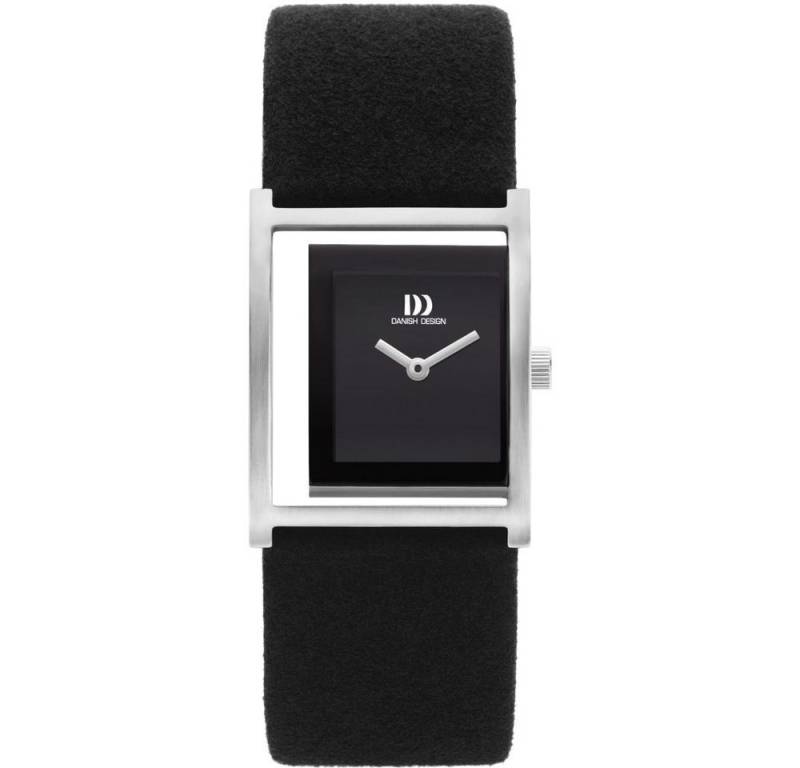 Danish Design Quarzuhr DANISH DESIGN Damen Armbanduhr PICO IV13Q1292 schwarz B.26mm Veganband von Danish Design