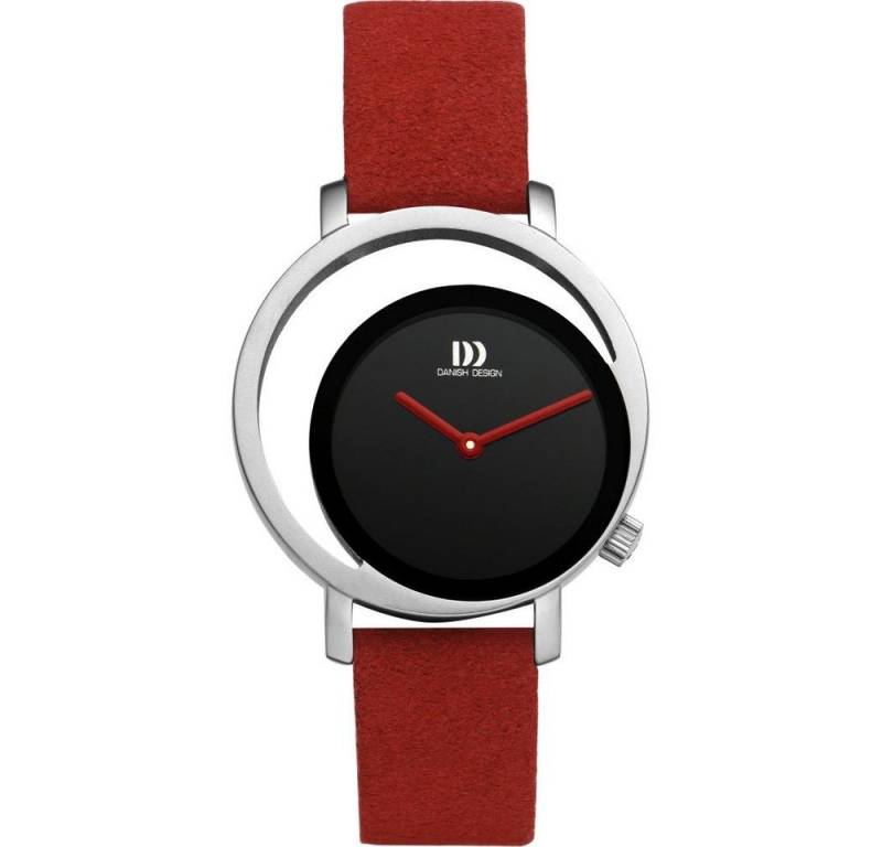 Danish Design Quarzuhr DANISH DESIGN Damen Armbanduhr PICO IV24Q1271 schwarz D.32mm Veganband von Danish Design