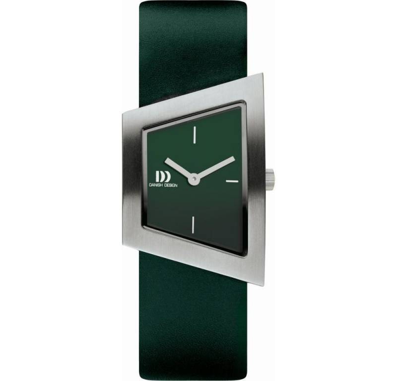 Danish Design Quarzuhr DANISH DESIGN Damen Armbanduhr SQUEEZY IV33Q1207 grün B.26mm Lederband von Danish Design