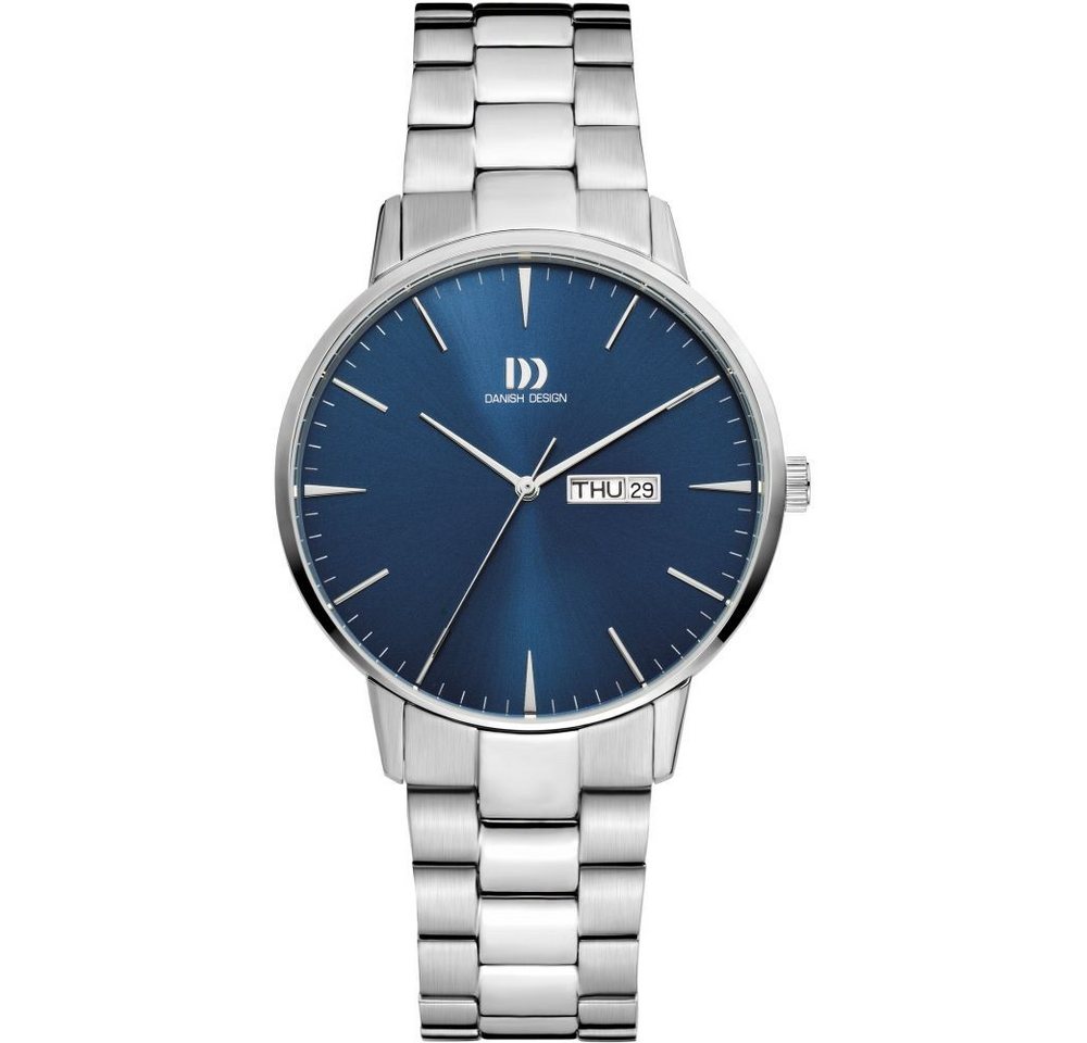 Danish Design Quarzuhr DANISH DESIGN Herren Armbanduhr AKILIA DAY IQ98Q1267 blau D. 41 mm von Danish Design