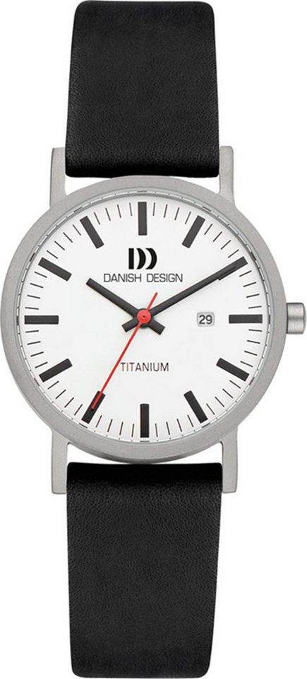 Danish Design Quarzuhr Designuhr Damen Zifferblatt wie Bahnhofsuhren von Danish Design