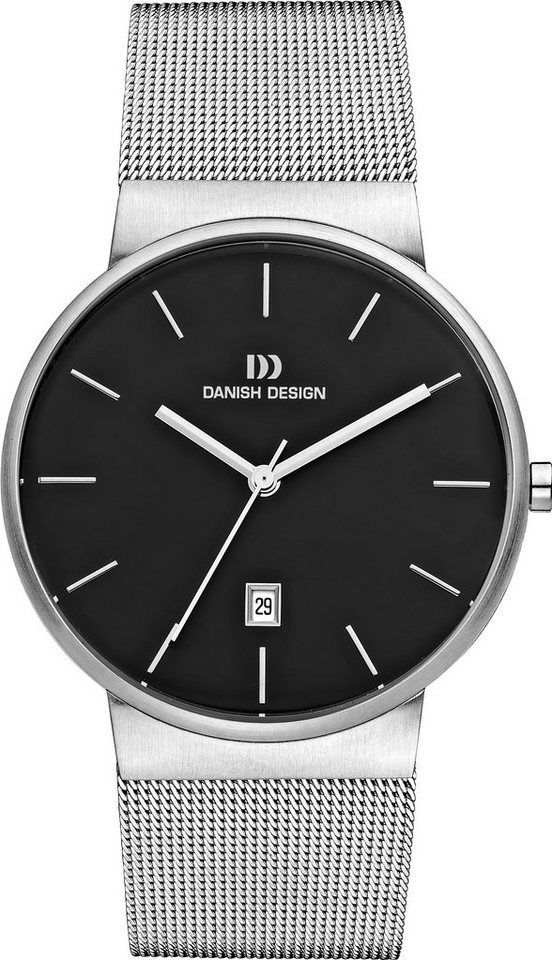Danish Design Quarzuhr Designuhr Herren TAGE mit Datum 40mm Herrenuhren, Datum bei 6 Uhr von Danish Design