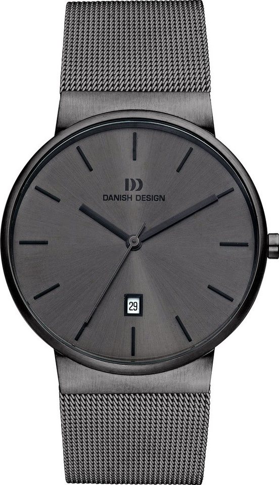 Danish Design Quarzuhr Designuhr Herren TAGE mit Datum Edelstahl ⌀40mm von Danish Design