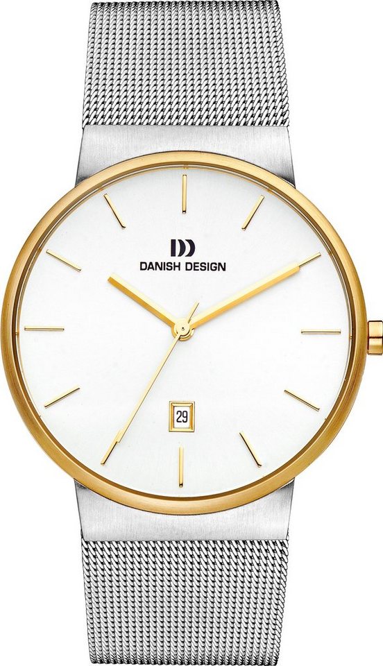Danish Design Quarzuhr Designuhr Herren TAGE mit Datum Edelstahl ⌀40mm Herrenuhr von Danish Design