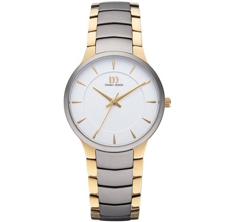 Danish Design Titanuhr DANISH DESIGN Damen Armbanduhr BOGÖ IV65Q1275 bicolor D.32mm Titanband von Danish Design
