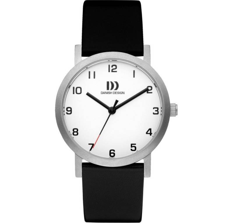 Danish Design Titanuhr DANISH DESIGN Damen Armbanduhr RHÖNE IV12Q1107 weiß D. 30 mm Lederband von Danish Design