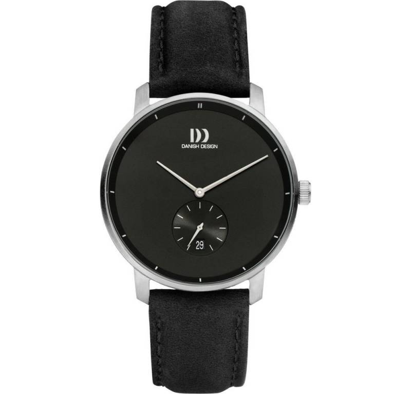Danish Design Titanuhr DANISH DESIGN Herren Armbanduhr DONAU IQ13Q1279 schwarz 40mm Lederband von Danish Design