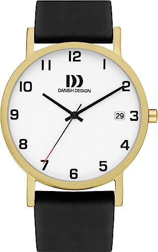 Titanuhr mit Datum Lederband Globe Rhine ⌀39mm IQ81Q1273 von Danish Design