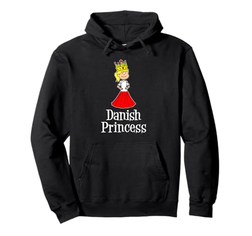 Dänische Prinzessin Süßes Mädchen Dänemark Märchen Pullover Hoodie von Danish Girl Heritage Cute Princess Design