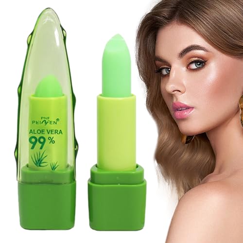 Temperatur-Farbwechsel-Lipgloss | Aloe Farbwechsel-Lippenbalsam | Farbwechselnder Aloe-Lippenbalsam, Gelee-Lippenstift, feuchtigkeitsspendender Farbwechsel-Lippenbalsam für Frauen Dankek von Dankek