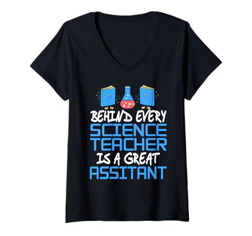 Damen Hinter jedem Lehrer Steht EIN Assistent T-Shirt mit V-Ausschnitt Damen Hinter jedem Lehrer Steht EIN Assistent T-Shirt mit V-Ausschnitt von Danksagung an Schulassistenten