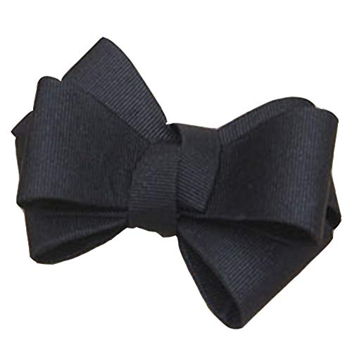 Danlai Schuhe Clips Frauen Ribbon Big Bow Shoe Ornamente Schuhe Ribbon Charme Zubehör Schwarz von Danlai