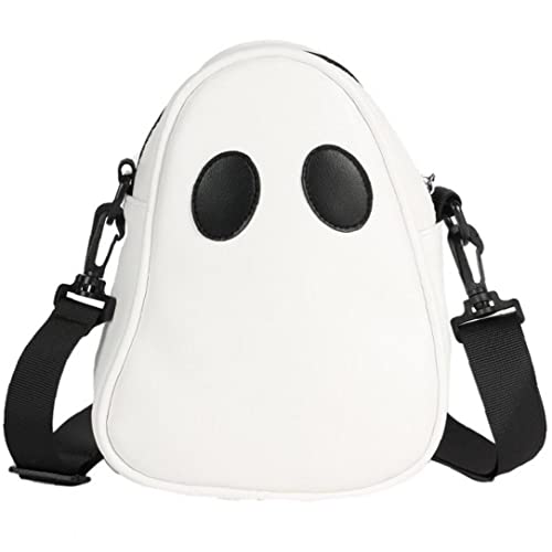 Ghost Crossbody Tasche Süße Halloween Ghost Umhängetasche Pu Leder Geldbeutel Paare Satchel Handtasche von Danlai