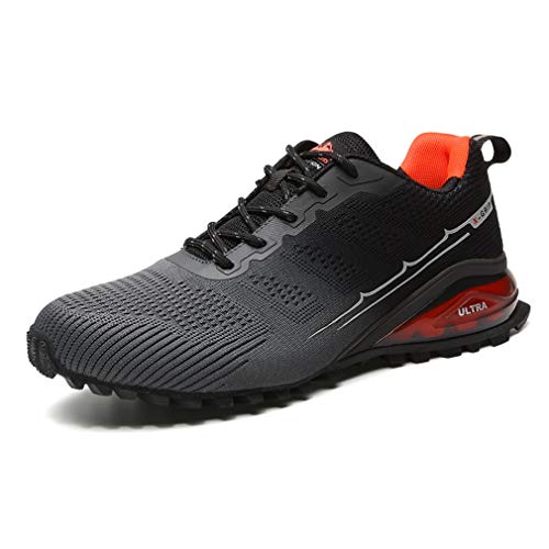 DANNTO Sportschuhe Herren Laufschuhe Turnschuhe Straßenlaufschuhe Atmungsaktiv Gym Sneakers(grau,40) von DANNTO