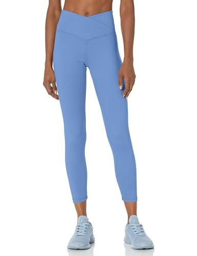 Danskin Damen 7/8 Leggings mit Crossover-Taille, Venedig Blau, M von Danskin