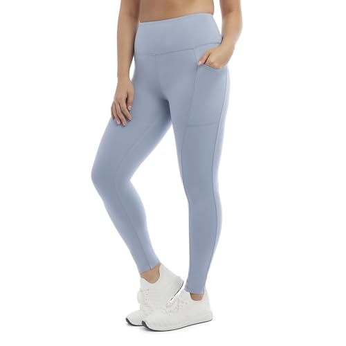 Danskin Damen Contour Bonded hohem Bund Leggings, Nebel, X-Groß von Danskin