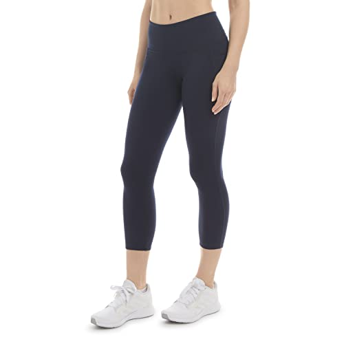 Danskin Damen Capri Gebogener Kontur Leggings, Neo Navy, M von Danskin