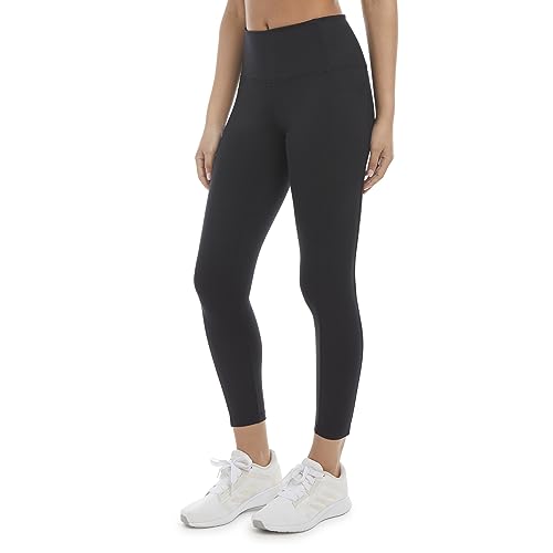 Danskin Damen Doppelt gebürstete 7/8-Leggings Leggings, Schwarzsalz, Groß von Danskin