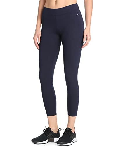 Danskin Damen Essentielle Knöchel Leggings, Mitternachtsmarineblau, M von Danskin