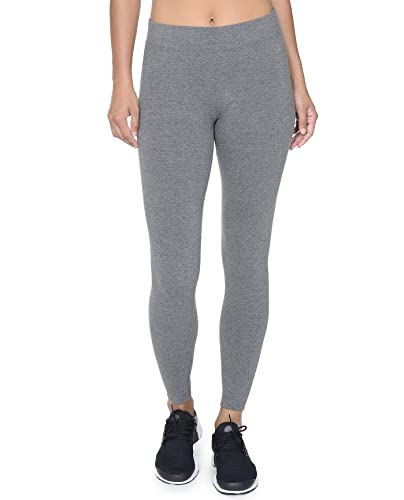 Danskin Damen Essential Mid Rise Ankle Leggings, Dunkelgrau meliert, Groß Danskin Damen Essential Mid Rise Ankle Leggings, Dunkelgrau meliert, Groß von Danskin