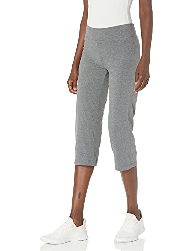 Danskin Damen Everyday Basic Caprihose Yoga-Hose, Anthrazitgrau meliert, S von Danskin