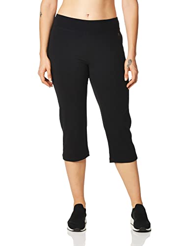 Danskin Damen Everyday Basic Capri Yoga-Hose, Schwarz, X-Groß von Danskin